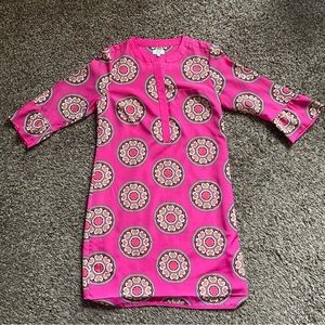 Crown& Ivy pink dress with front pocket size 6